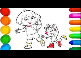  Dora L Exploratrice Coloriage