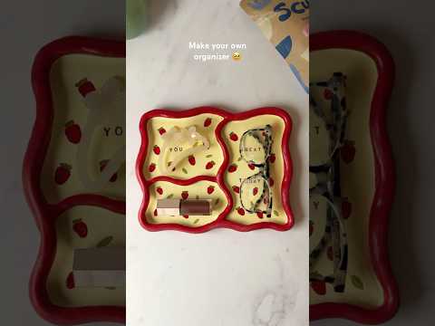 Make Your Own Accessories Organiser Airdryclay Pottery Clayart Diy Craft Strawberry