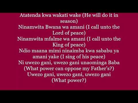 Mfalme Wa Amani LYRICS Solomon Mkubwa