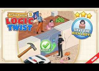 Brain Puzzle 2 Logic Twist Level 18 Walkthrough Save The Rich Lady