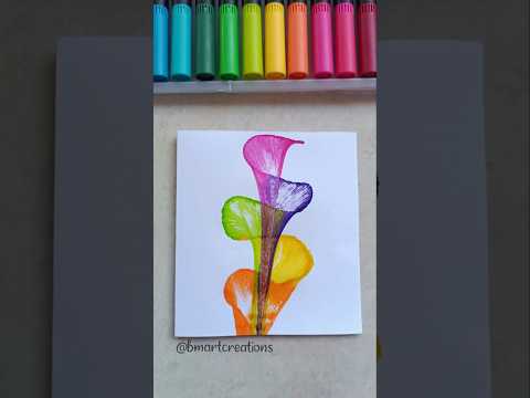 DIY Thread Art String Pull Art Shorts Watercolor Threadart Shortsvideo Painting Canvas