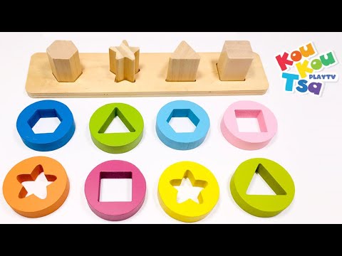 Γνωρίζουμε τα Χρώματα και τα Σχήματα Παιχνίδι Μάθησης για Παιδιά