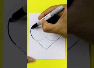 Como DIBUJAR Un CORAZÓN Fácil Shortvideo Shorts Short