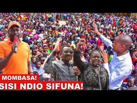 Live Sifuna Orengo Babu Owino Leads Linda Mwananchi Rally In Tononoka Mombasa