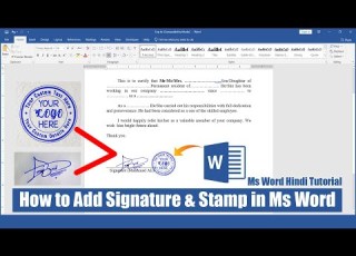 How To Add Signature Logo In Ms Word Document Convert Image To PNG In Ms Word Hindi Tutorial