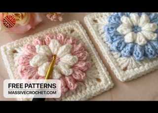 Crochet A LOVELY VERY EASY Granny Square For Beginners