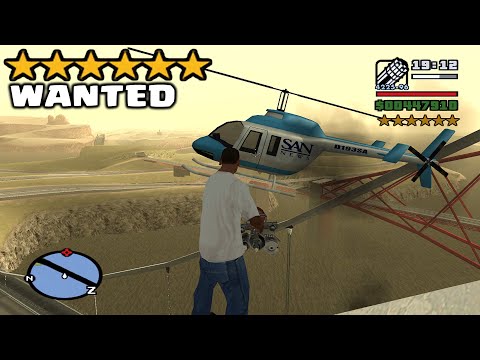 SIX STARS WANTED LEVEL WITH MINIGUN HOW TO GET 6 STAR WANTED IN GTA SAN ANDREAS SIX STARS WANTED LEVEL WITH MINIGUN HOW TO GET 6 STAR WANTED IN GTA SAN ANDREAS