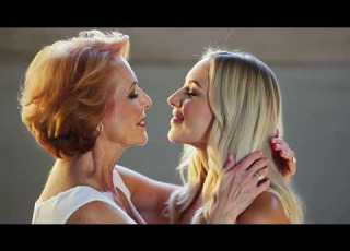 Grandma Kissing Daughter