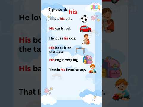 Sight Word His Englishreading English Readingpractice Kids Sightwordsforkids Sightword