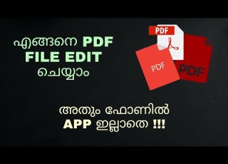 How To Edit Pdf File For Free Without Any App In Mobile Phone Sejda Malayalam