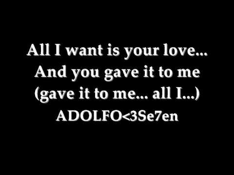 All I Want Is Your Love Lyrics By Inoj