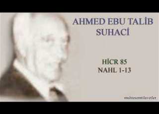 Ahmed Ebu Talib Suhaci Hicr 85 Nahl 1 13 احمد ابو طالب السوهاجي الحجر و النحل