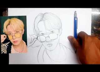 BTS Drawing J Hope BTS Drawing BTS