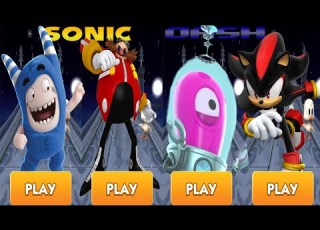 Oddbods Turbo Run Vs Sonic Dash Fuse Vs Shadow Vs Boss Battle Eggman Gameplay