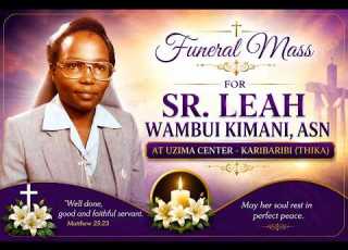 29 05 2026 CAPUCHIN TV LIVE FUNERAL MASS SR LEAH W KIMANI
