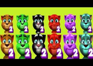 6 Vs 6 My Talking Tom2 Gameplay 12 Colours Small Vs Large