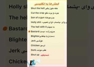  فحش ها به زبان انگلیسی