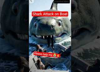 Giant Shark Attack On Boat Realistic Ocean Horror Scene Viral Funny Yt Orca Shorts Viral