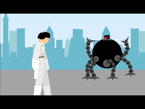 Metroman Vs Omnidroide Vx 10 Animación Stick Nodes