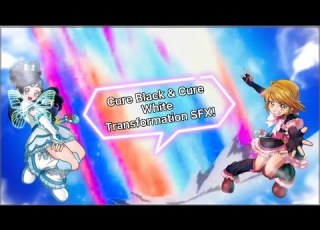 Futari Wa Pretty Cure Cure Black Cure White Transformation SFX No Music