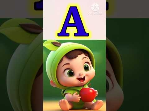 A For Apple ABC Alphabet Song For Kids Learn ABCD With Fun Animation Kids Learning Video