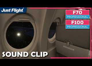  مقطع صوتي احترافي لطائرة F70 F100 من برنامج محاكاة الطيران MSFS جاست فلايت