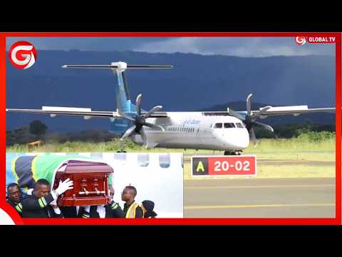 NDEGE KUBWA ILIYOBEBA JENEZA LENYE MWILI Wa LUKUVI ILIVYOTUA IRINGA HUZUNI YATAWALA