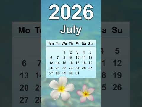 July 2026 Calendar
