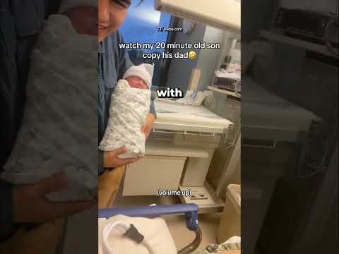 New Born Baby Mimicks Dad S Laugh WorldBeAmazed