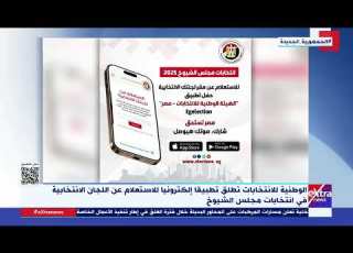  الوطنية للانتخابات تطلق تطبيقا إلكترونيا للاستعلام عن اللجان الانتخابية في انتخابات مجلس الشيوخ