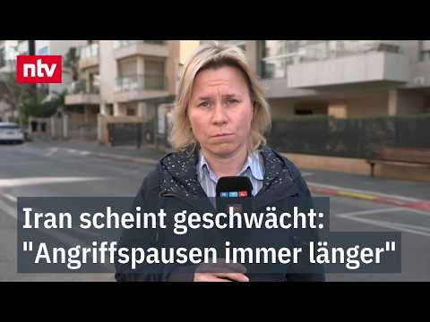Iran Scheint Geschwächt Angriffspausen Immer Länger Callenius Berichtet Aus Tel Aviv