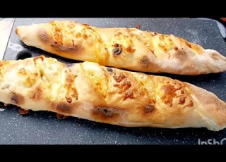 باقات فارسي تونسية 4k مشخشخة بالجبن والتن على طريقة المطاعم Baguette Farcie Tunisienne