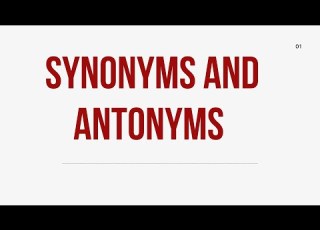  Synonymes Et Antonymes Signification Comment Répondre Aux Questions De Synonymes Et D Anton