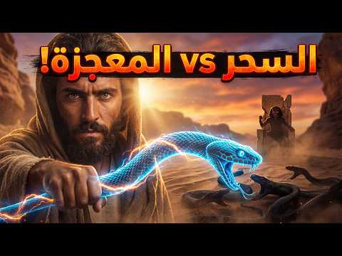 السحرة سجدوا فور ا عصا موسى ابتلعت سحر فرعون في ثانية السحرة سجدوا فور ا عصا موسى ابتلعت سحر فرعون في ثانية