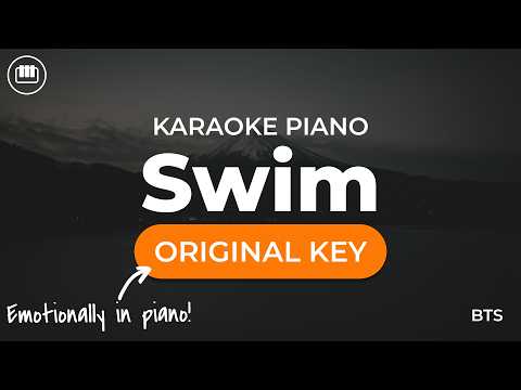 BTS Swim HD Piano Karaoke With Lyrics
