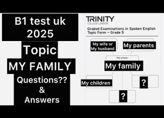  B1 Test Uk 2025 Topic My Family 2025 Questions Answers Citizenship