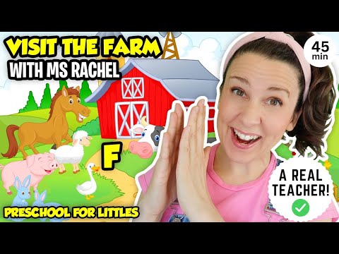 Learn Farm Animals With Ms Rachel Animal Sounds Old MacDonald Had A Farm Videos For Toddlers