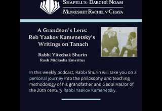 A Grandson S Lens Reb Yaakov Kamenetsky S Writings On Tanach Episode 45 By Rabbi Yitzchak Shurin