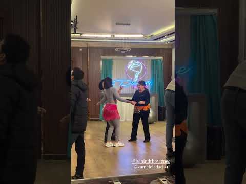 اسعاد يونس وميمي جمال ودينا الشربيني من كواليس مسلسل كامل العدد