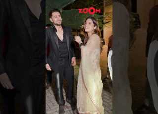  Ibrahim Ali Khan Spotted With Rasha Thadani After A Diwali Bash AVOIDS Posing For The Paps Shorts