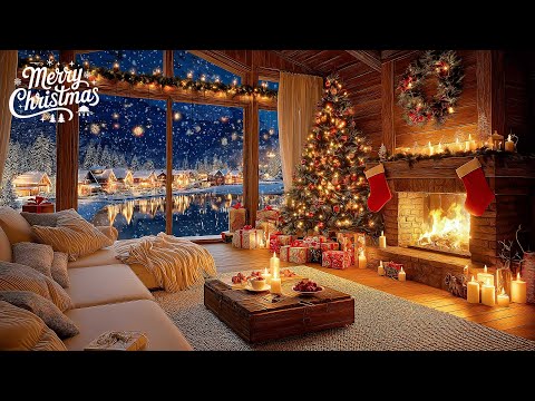 Soothing Christmas Ambience Instrumental Christmas Music With Fireplace Relaxing Christmas Music