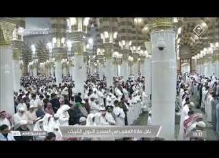 صلاة المغرب للشيخ د صلاح البدير الأثنين 8 ذو الحجة 1447هـ من سورة الإنسان 5 18 المسجد النبوي