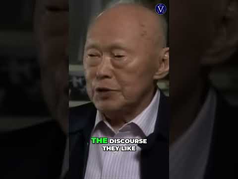 Singapore S PM Lee Kuan Yew CONFLICT HINDER PROGRESS