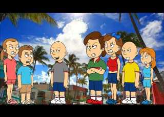 Classic Caillou Misbehaves On The Trip To Fort Myers Florida Grounded