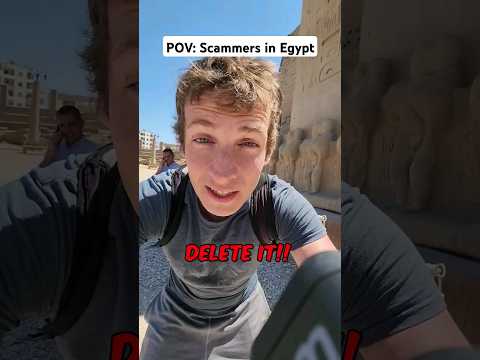 Exposed A Typical Scam In Egypt Egyptian Tourist Scams