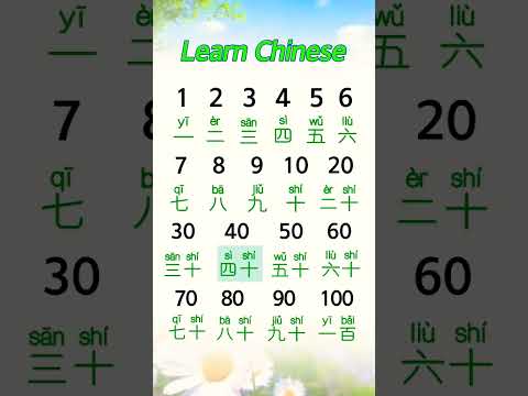 تعلم اللغة الصينيه الأرقام اللغة الصينية Learn Mandarinchinese Learnchinse Chinalanguage