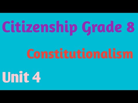 Citizenship Grade 8 Unit 4
