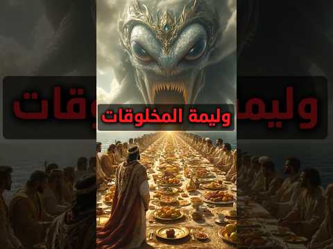 نبي سليمان وكارثة الوليمة التي هزت عرش البحر سمكة عملاقة تبتلع أشهر ا من التحضيرات في ثانية