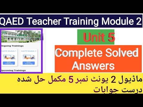 Unit 5 Module 2 Complete Solved Question Answers