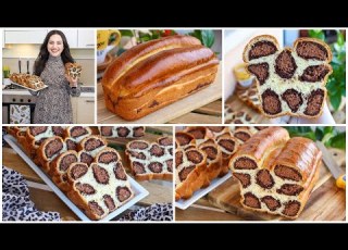 بريوش الفهد العجيب خفة وزين هشيش كالقطن بمقادير بسيطة وسهل التحضير فرحوا بها عائلتكم Brioche Léopard